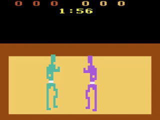 Karate title screen for Atari 2600